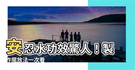 安忍水禁忌2023|安忍水2023詳細懶人包!（持續更新）